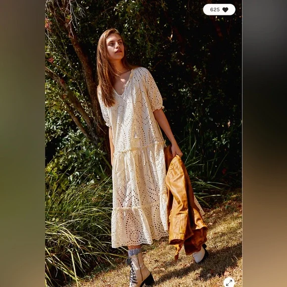 Spell & The Gypsy Collective Fairytale Anglaise Eyelet Gown S - Picture 6 of 15